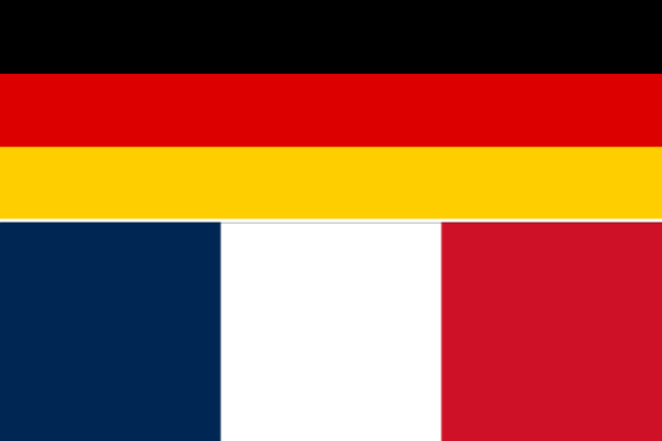 Germany × France mixed flag
